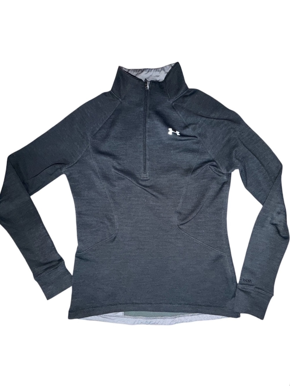 Under Armour, Size S, Charcoal Grey, Storm quarter-zip pullover with thumbhole c